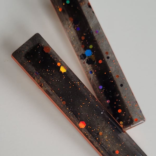 Halloween Hairclips Black and Orange Hair Accessories