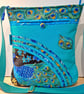 Turquoise green handbag,Peacock  - Image 10