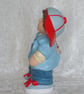 Ceramic Hand Painted Large School Boy Male Figurine Ornament Decoration. - Image 2