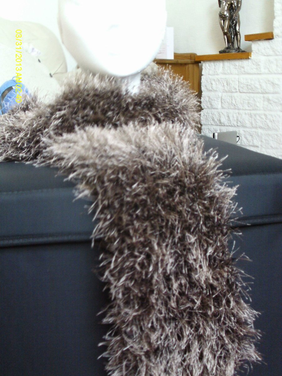 Hand Knit Scarf Folksy