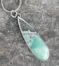 Aquaprase and silver pendant - Image 3