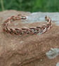 Braided Copper Bangle - Handmade Adjustable Copper Bracelet - Image 4