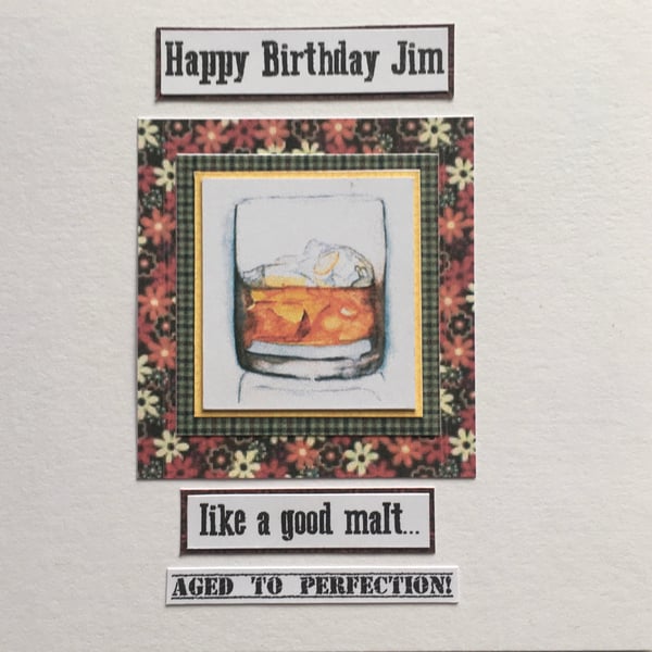 Happy Birthday Card with personalised name