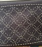 Small fabric purse with sashiko embroidery detail lined with liberty cotton fabr - Image 5