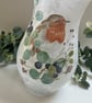 Decoupage Large Glass Vase: Robin, Upcycled - Image 6