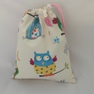 Drawstring Wash Bag, Toiletry Bag, Waterproof lining, Kids Wash bag