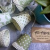 Mini Lampshade Fairy Lights - Antique Greens