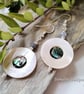 Tanzanite, Abolone Shell, Mother of Pearl Earrings  - Image 3