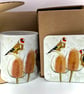 Goldfinch with Teazles Ceramic Mug - matching Coaster option - Image 7