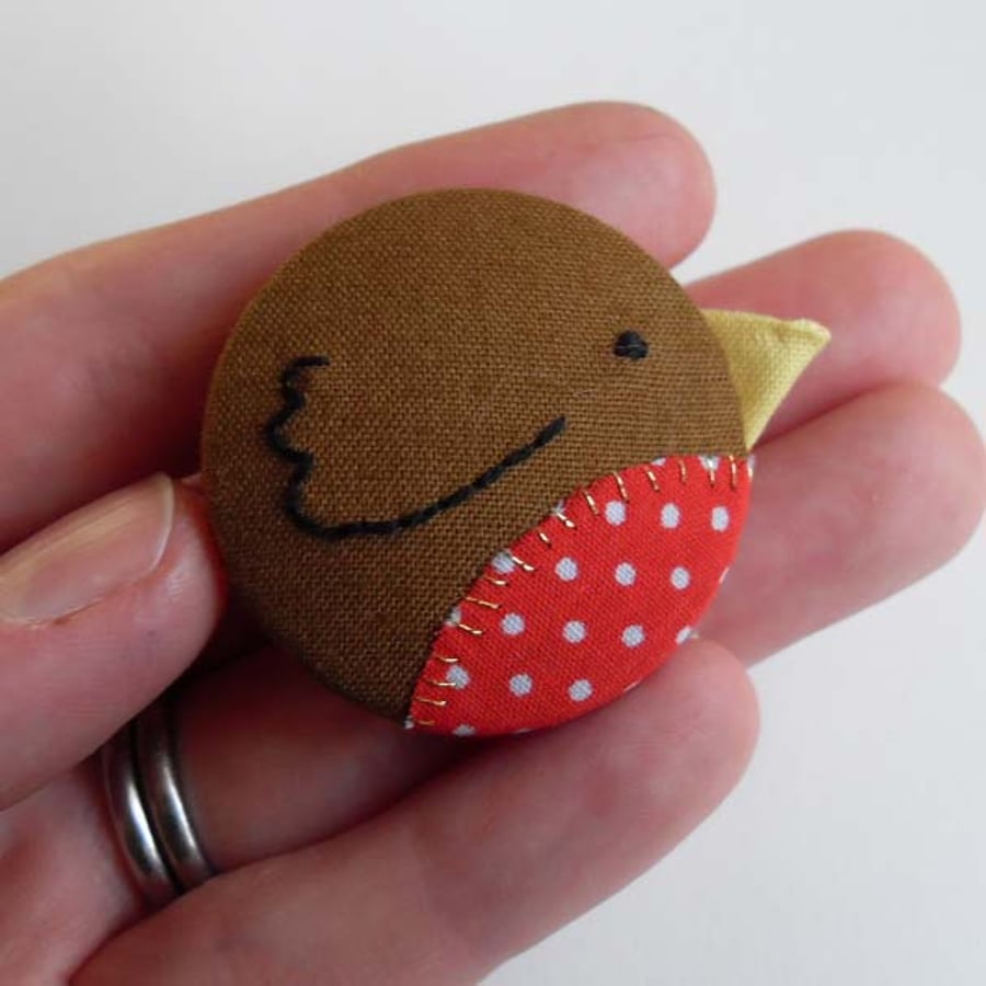 Robin Badge OOAK