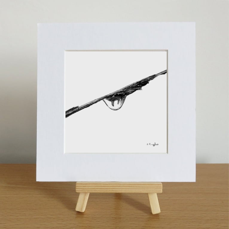 Nine Maidens limited edition signed Cornish landscape print with mount