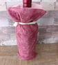 Dark pink bottle gift bag 
