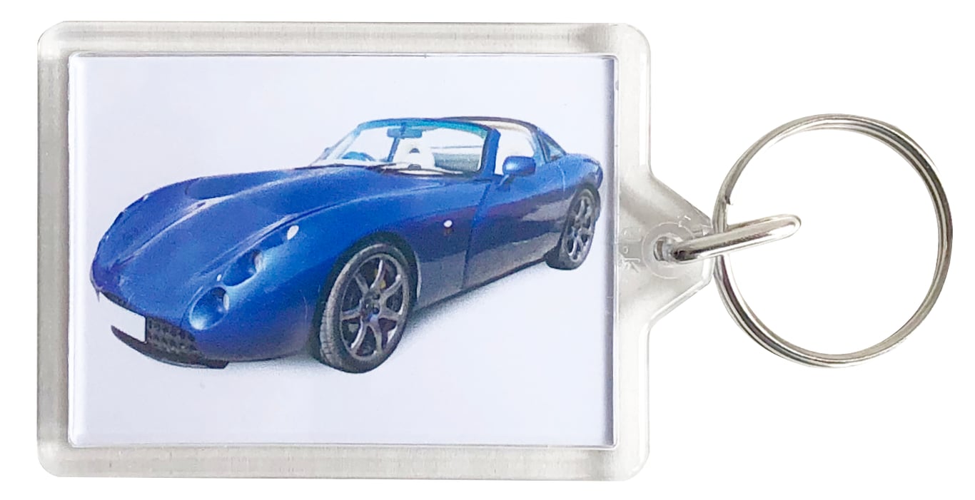 TVR Tuscan Speed 6 2002 - Keyring with 50x35mm Insert - Car Enthusiast