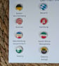 'Germany States' Flag Map Pins Set - 16 flag Map pins For Wood Map - Image 2