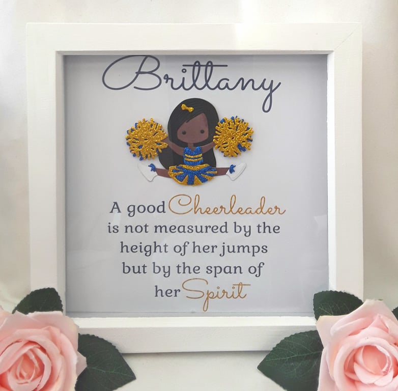 Personalised Cheerleader Frame,Cheerleader Gift,Cheerleading Gift,Customised Che