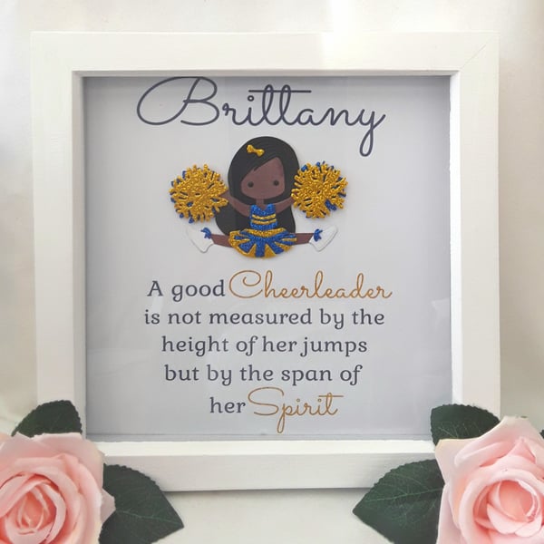 Personalised Cheerleader Frame,Cheerleader Gift,Cheerleading Gift,Customised Che