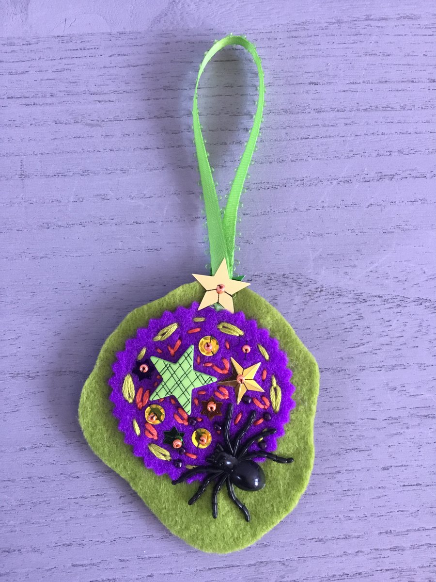 Embroidered Halloween Hanging Decoration 