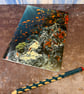 Notebook, Marine themed, A5 (ish), made from up-cycled and recycled materials. - Image 1