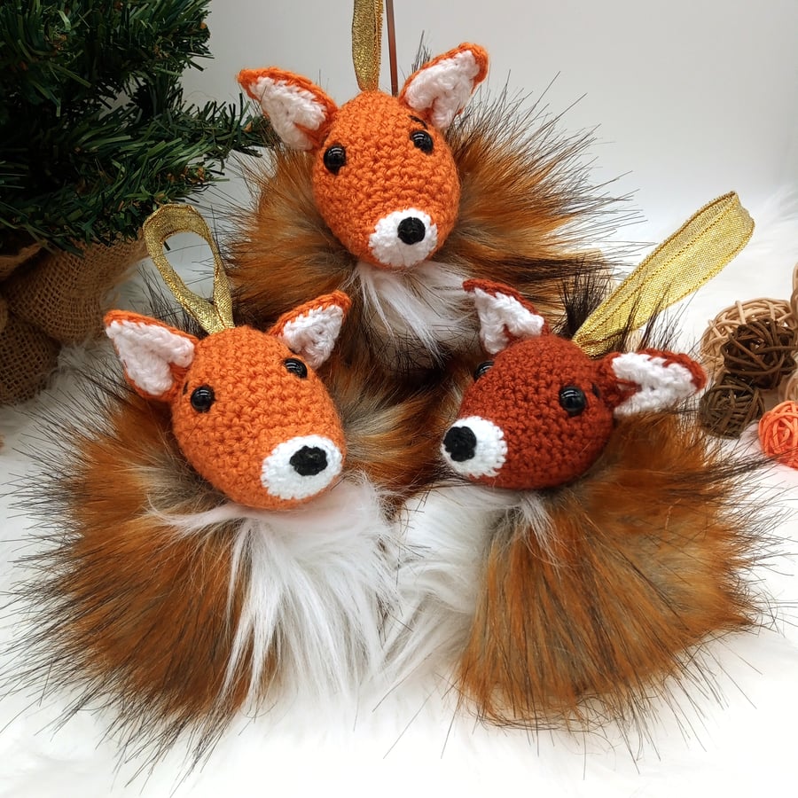 Fluffy Fox Bauble