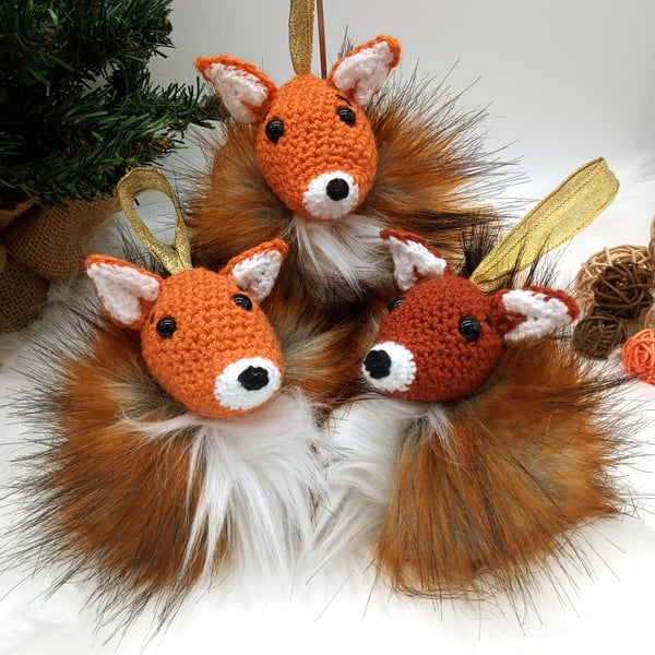 Fluffy Fox Bauble