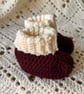 Baby Ribbed cuff beanie and ribbed cuff booties set  - Image 4