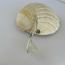 Teardrop Moonstone, Topaz Alexandrite Sterling Silver Pendant