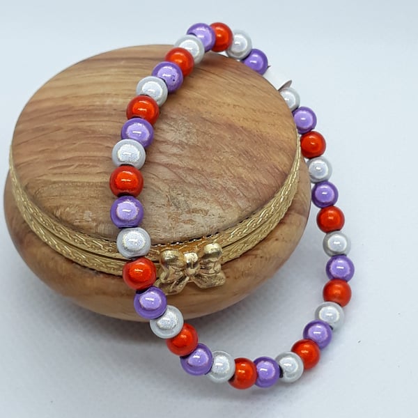 BR343 Multi colour Miracle bead bracelet