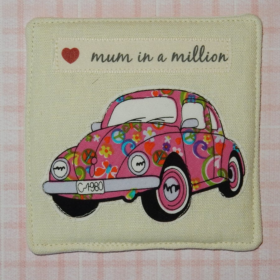 Coaster - Beetle for Mum in a million