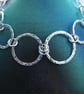 Hallmarked bracelet, argentium silver link bracelet - Image 3
