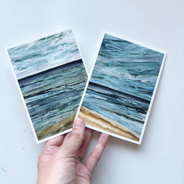 Seconds A6 Seconds Seascape Print Set of Two - 305