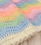 Rainbow Crochet Baby Blanket - Handmade - Pastel Nursery Decor - Baby Girl - Image 7