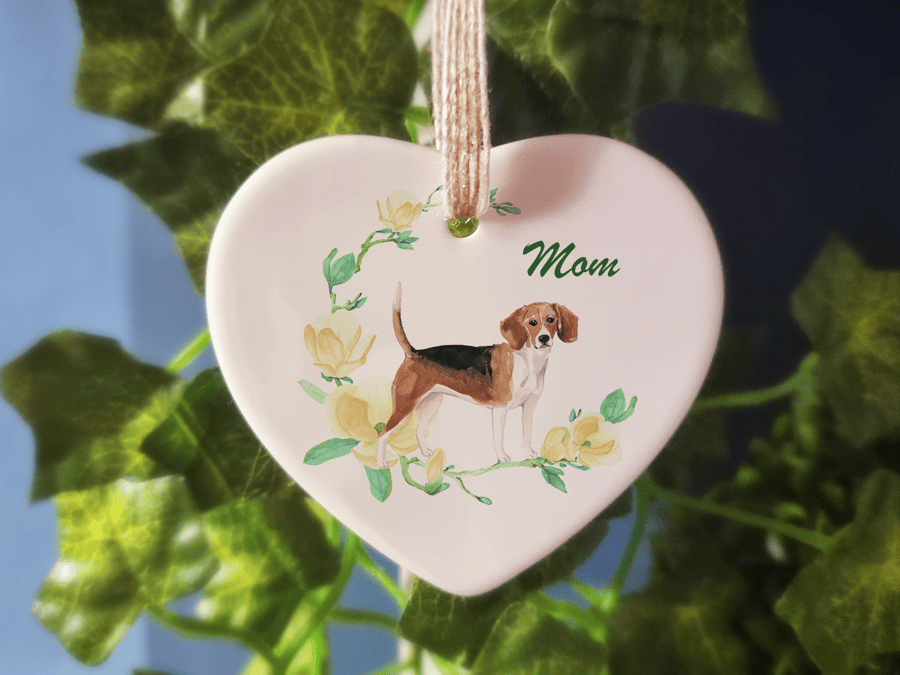Ceramic Ornament - Beagle - Personalised