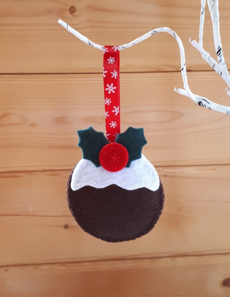 Christmas Pudding Hanging Ornament 