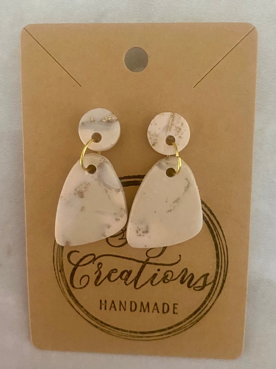 Ref: 2528 Handmade polymer clay earrings (includes FREE UK postage)
