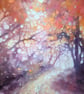 Hope Springs Eternal autumn abstract painting - Image 3