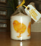 Decorated candle Easter Spring chicks napkin decoupage Standing Chick - Image 2