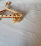 Star gold plated dangle earrings 