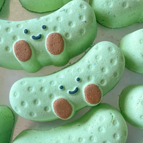 Cute Pickle Bath Bomb