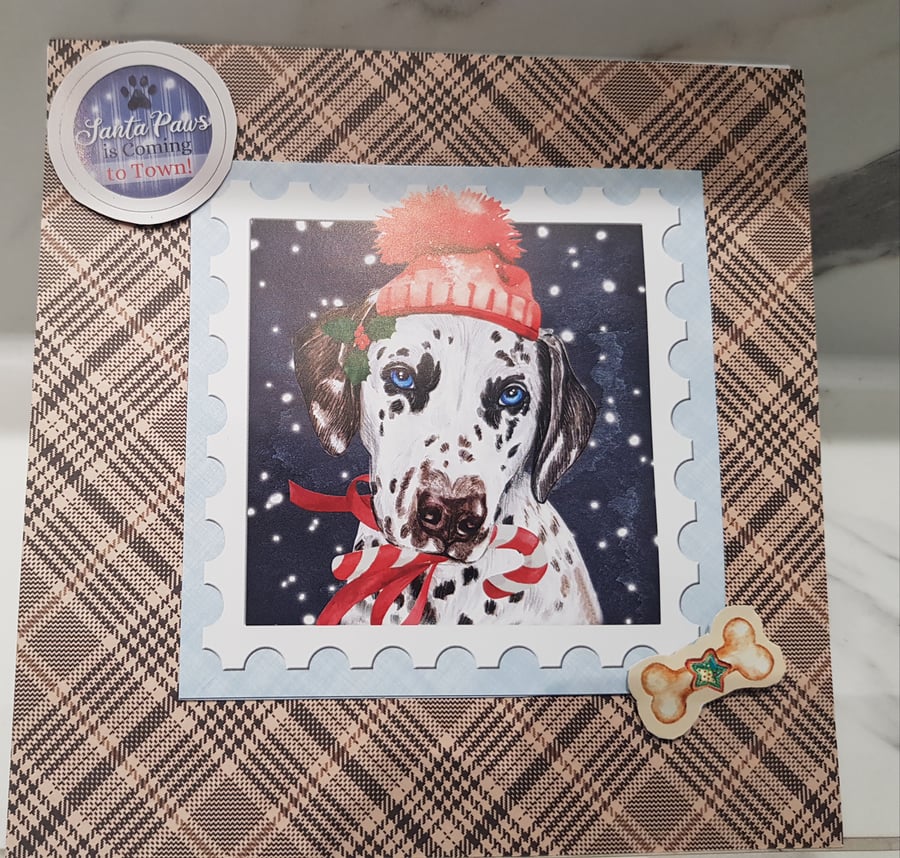 Dalmatian Christmas card