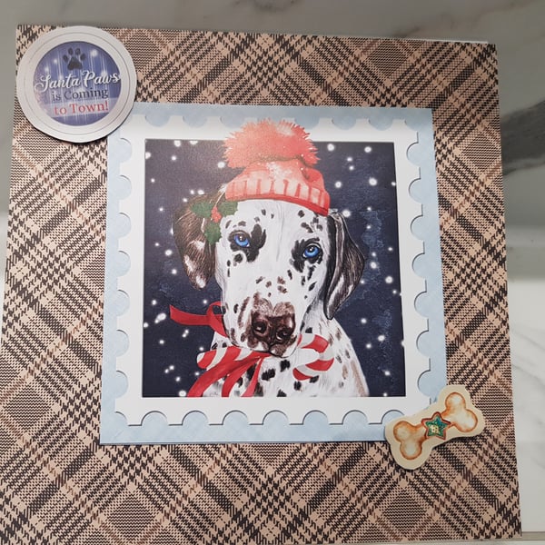 Dalmatian Christmas card