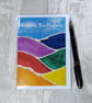 Birthday card (printed) Colourful Hills - Image 1