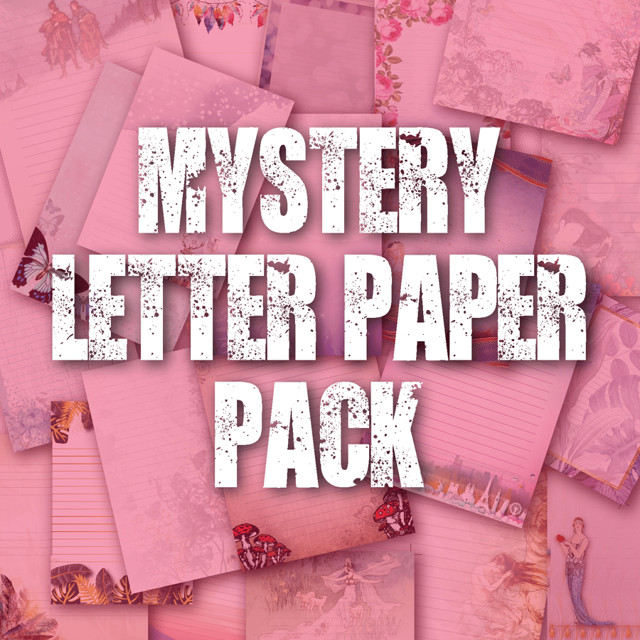 Letter Writing Paper Surprise Pack, Grab Bag, pretty notepaper
