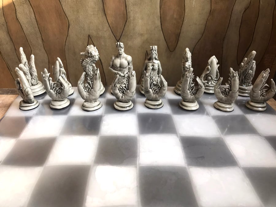 Porcelain Sea Collection Chess Set