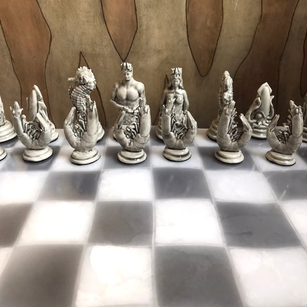 Porcelain Sea Collection Chess Set