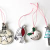 Miniature Christmas Decorations - Pack of 4