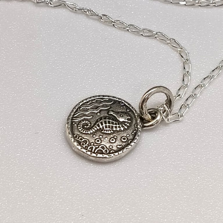 Mermaid money coin pendant seahorse decoration