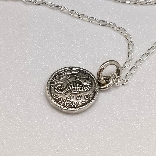 Mermaid money coin pendant seahorse decoration