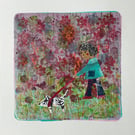 Let's go Walkies - Mixed media.   Original Art