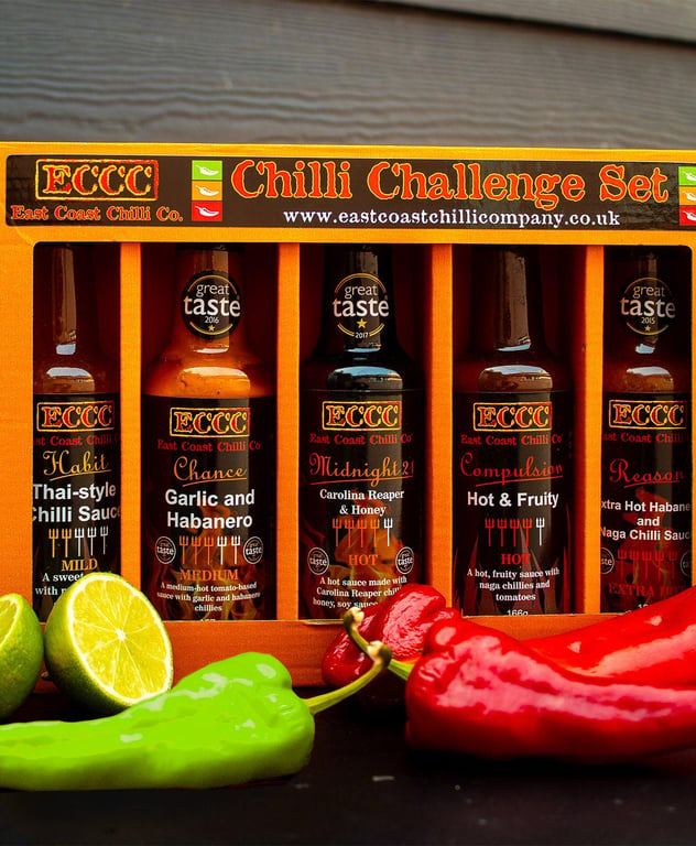 Chilli Challenge Sauce Gift Set 5 Flavours