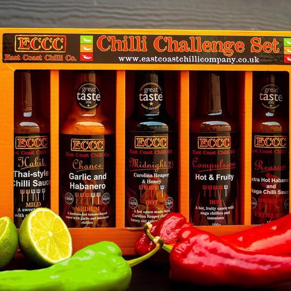 Chilli Challenge Sauce Gift Set 5 Flavours
